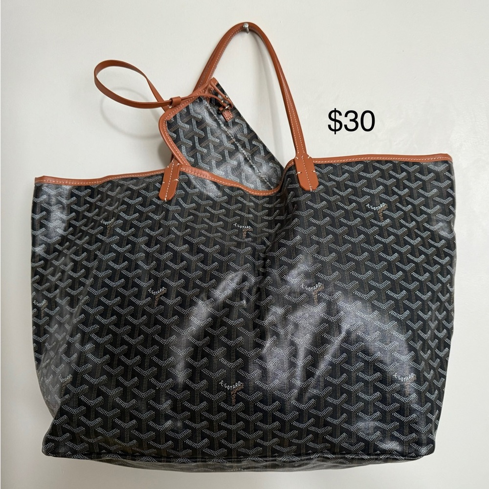 Stylish Black and Brown Tote Bag